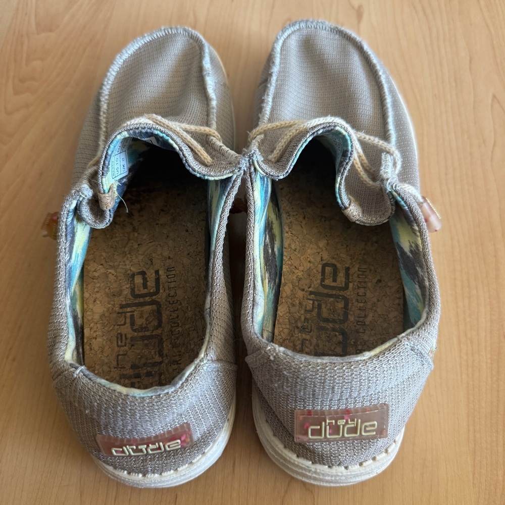 Hey Dude Women’s Wendy Eco Sox Tan Taupe Lightweight Slip-On Shoes Loafers Sz 10 - Picture 7 of 12
